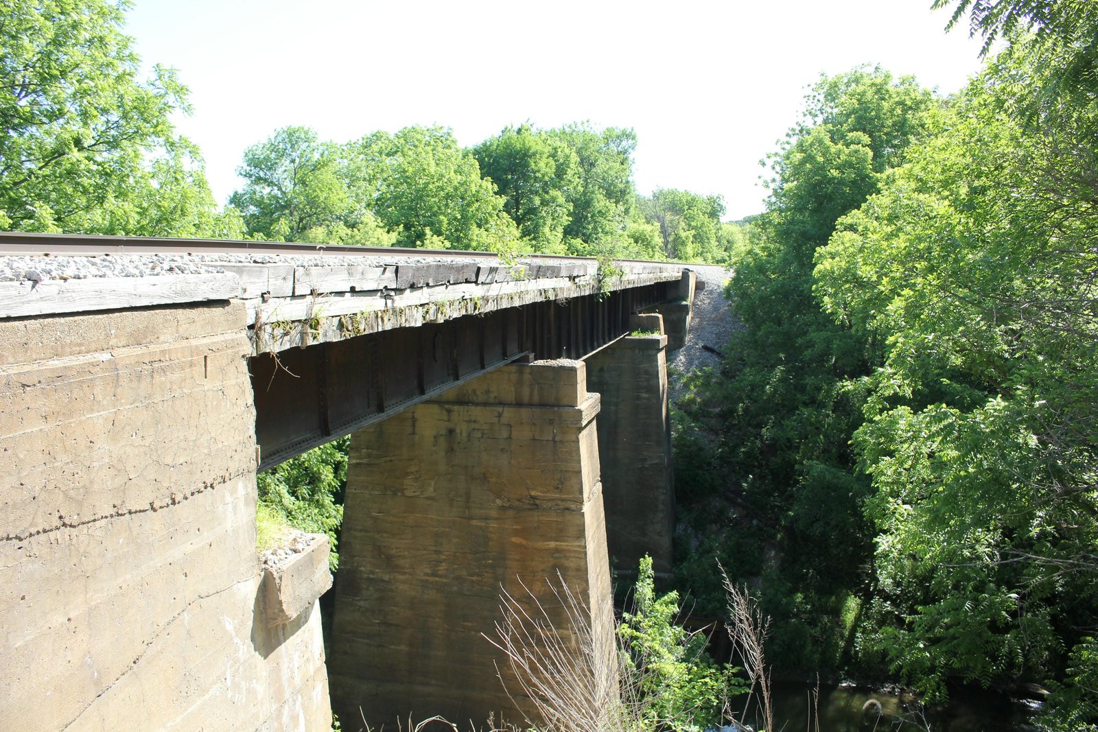 Looking east